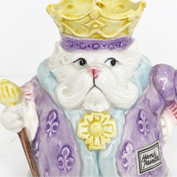 Fitz & Floyd kittens of Knightsbridge gentleman, caller vintage, planta, 1988 - Picture 3 of 11